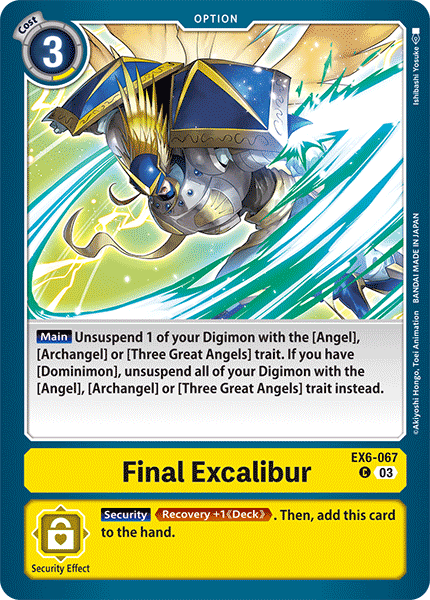 Final Excalibur EX6-067 - Common EX06 Infernal Ascension