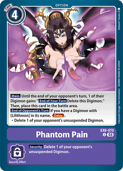 Phantom Pain EX6-070 - Uncommon EX06 Infernal Ascension