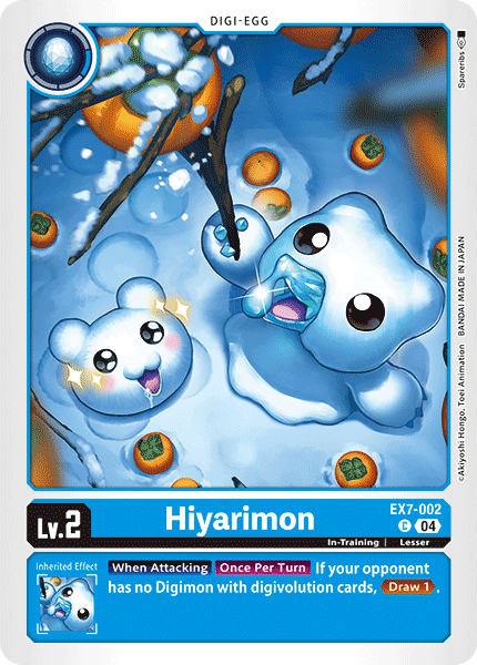 Hiyarimon EX7-002 - Common EX07 Digimon Liberator