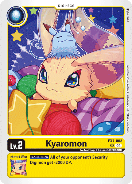 Kyaromon EX7-003 - Uncommon EX07 Digimon Liberator