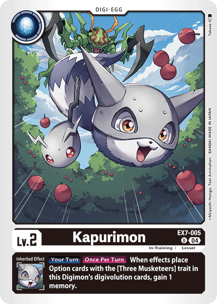 Kapurimon EX7-005 - Uncommon EX07 Digimon Liberator