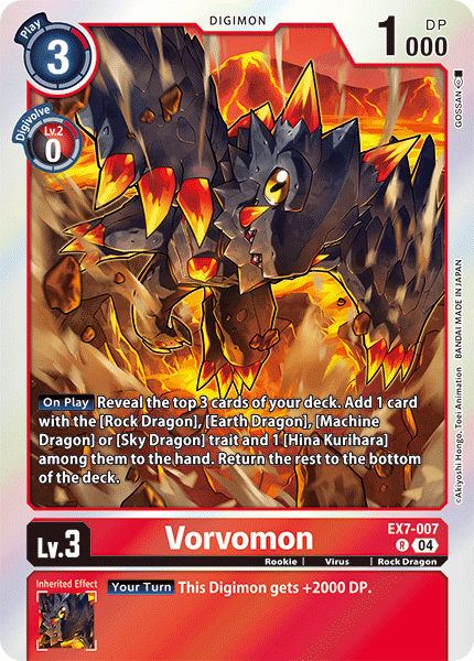 Vorvomon EX7-007 - Rare EX07 Digimon Liberator