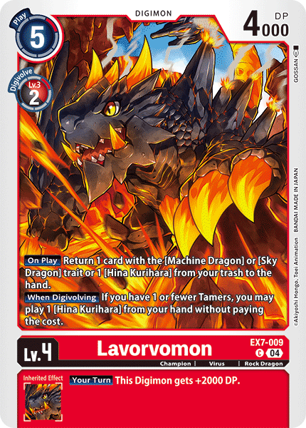 Lavorvomon EX7-009 - Common EX07 Digimon Liberator