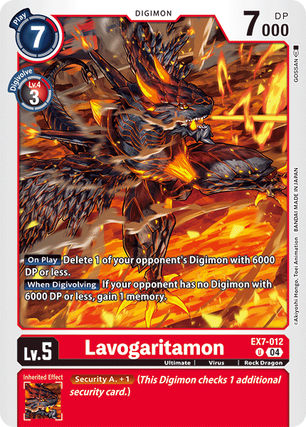 Lavogaritamon EX7-012 - Uncommon EX07 Digimon Liberator