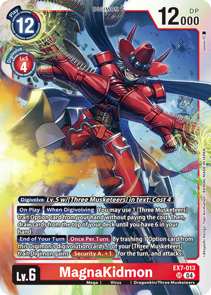 MagnaKidmon EX7-013 - Super Rare EX07 Digimon Liberator