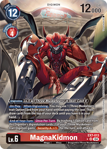 ALTERNATE ART MagnaKidmon EX7-013 - SR EX07 Digimon Liberator