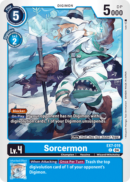 Sorcermon EX7-019 - Common EX07 Digimon Liberator