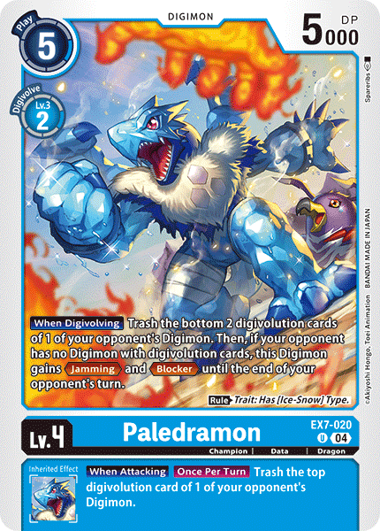 Paledramon EX7-020 - Uncommon EX07 Digimon Liberator