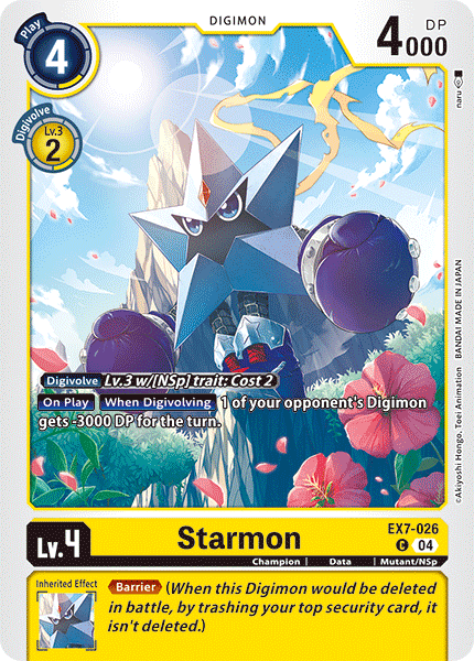 Starmon EX7-026 - Common EX07 Digimon Liberator