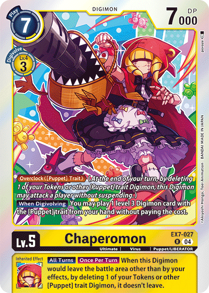 Chaperomon EX7-027 - Rare EX07 Digimon Liberator