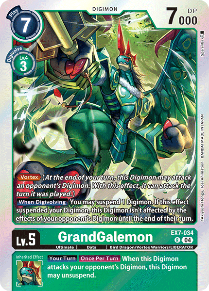 GrandGalemon EX7-034 - Rare EX07 Digimon Liberator
