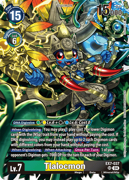 Tlalocmon EX7-037 - Super Rare EX07 Digimon Liberator