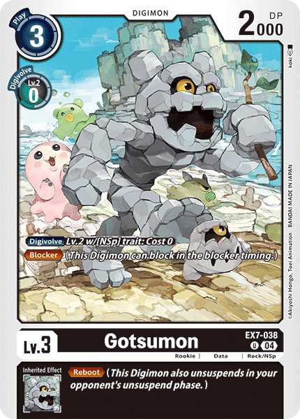 Gotsumon EX7-038 - Uncommon EX07 Digimon Liberator