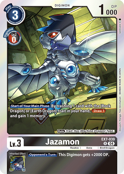 Jazamon EX7-039 - Rare EX07 Digimon Liberator