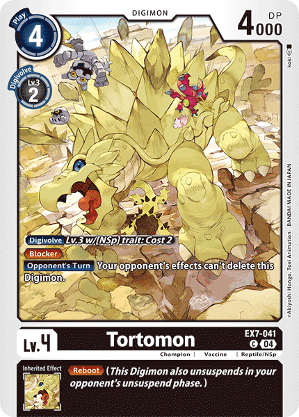 Tortomon EX7-041 - Common EX07 Digimon Liberator
