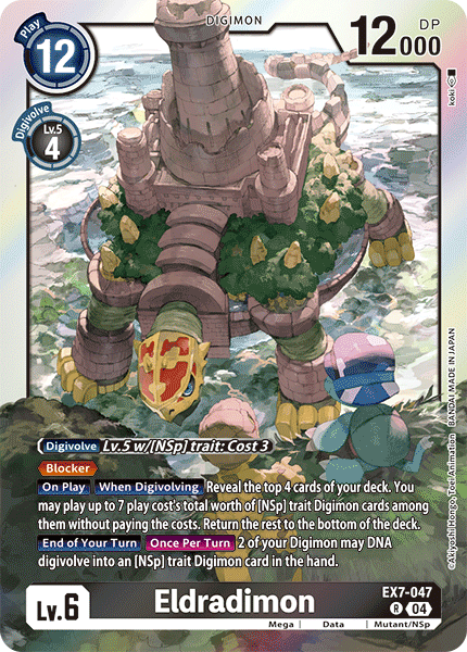 Eldradimon EX7-047 - Rare EX07 Digimon Liberator