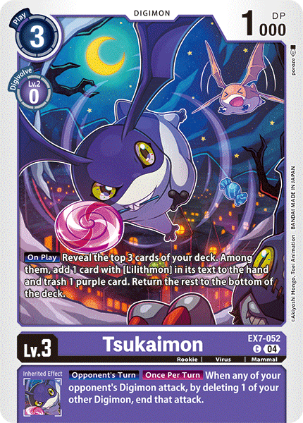 Tsukaimon EX7-052 - Common EX07 Digimon Liberator