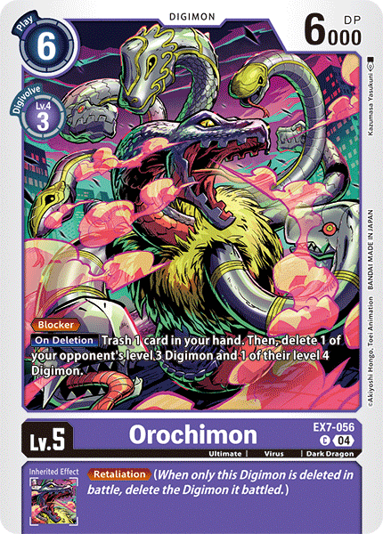 Orochimon EX7-056 - Common EX07 Digimon Liberator