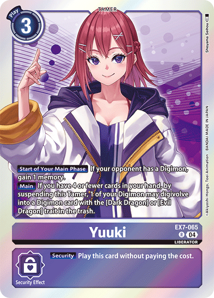 Yuuki EX7-065 - Rare EX07 Digimon Liberator