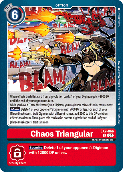 Chaos Triangular EX7-066 - Uncommon EX07 Digimon Liberator