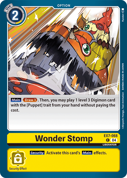 Wonder Stomp EX7-068 - Common EX07 Digimon Liberator