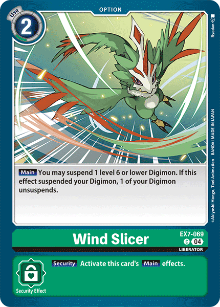 Wind Slicer EX7-069 - Common EX07 Digimon Liberator