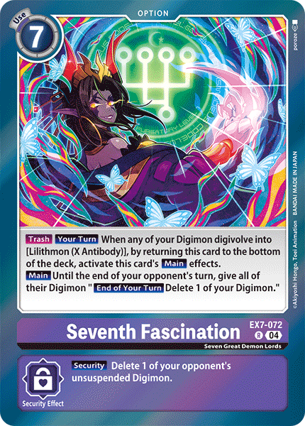 Seventh Fascination EX7-072 - Rare EX07 Digimon Liberator