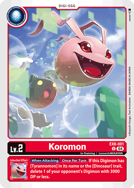 Koromon EX8-001 - Uncommon EX08 Chains of Liberation