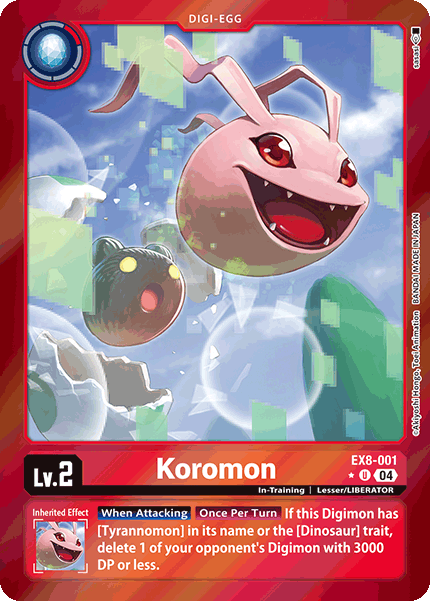 Koromon EX8-001 - UC Limited Foil EX08 Chain of Liberation