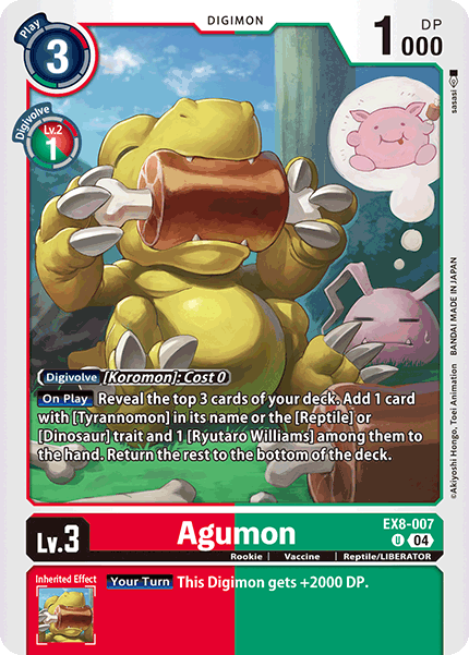 Agumon EX8-007 - Uncommon EX08 Chains of Liberation