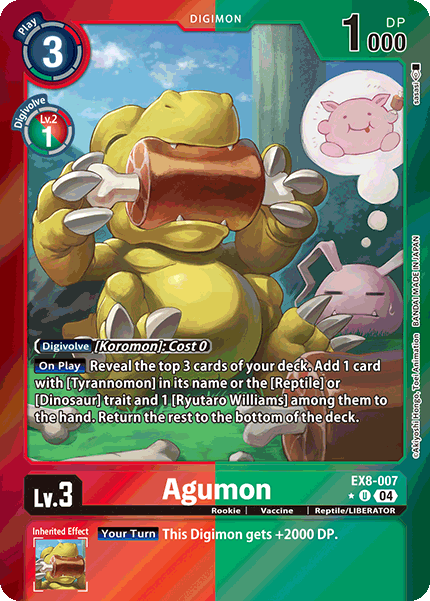 Agumon EX8-007 - UC Limited Foil EX08 Chain of Liberation