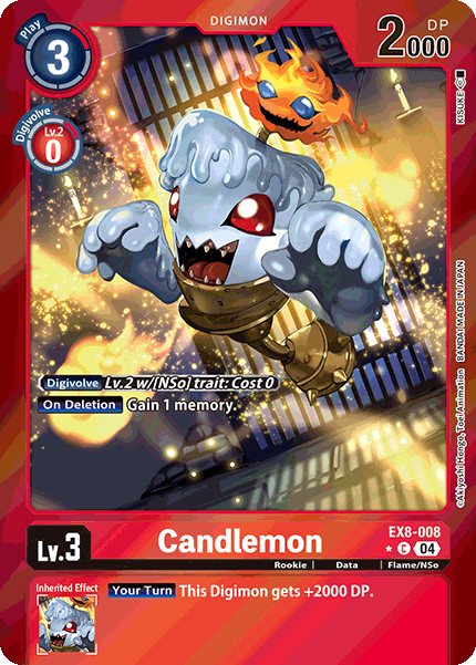Candlemon EX8-008 - C Limited Foil EX08 Chain of Liberation