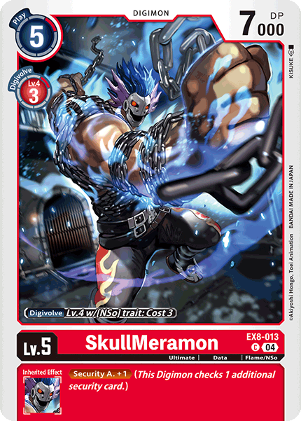 SkullMeramon EX8-013 - Common EX08 Chains of Liberation