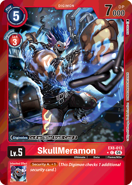 SkullMeramon EX8-013 - C Limited Foil EX08 Chain of Liberation