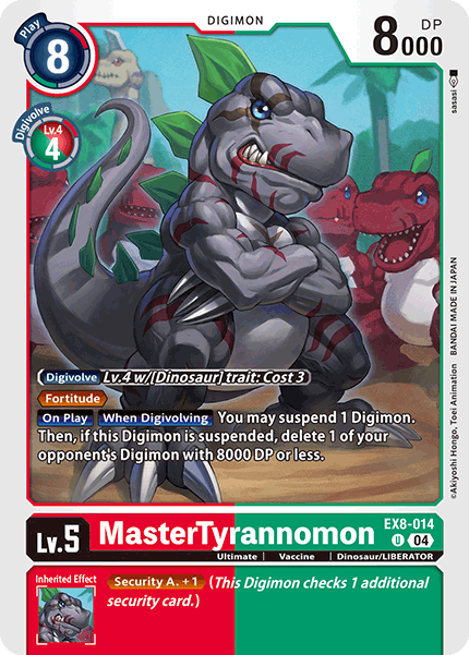 MasterTyrannomon EX8-014 - Uncommon EX08 Chains of Liberation