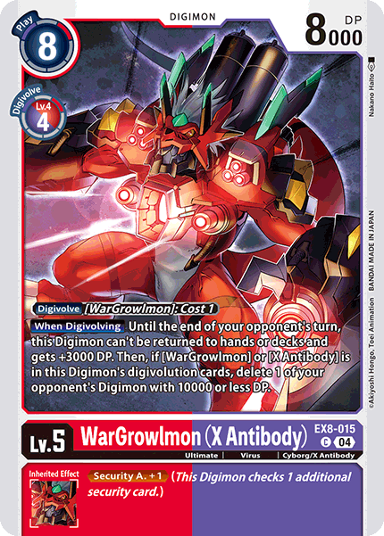 WarGrowlmon (X Antibody) EX8-015 - Common EX08 Chains of Liberation