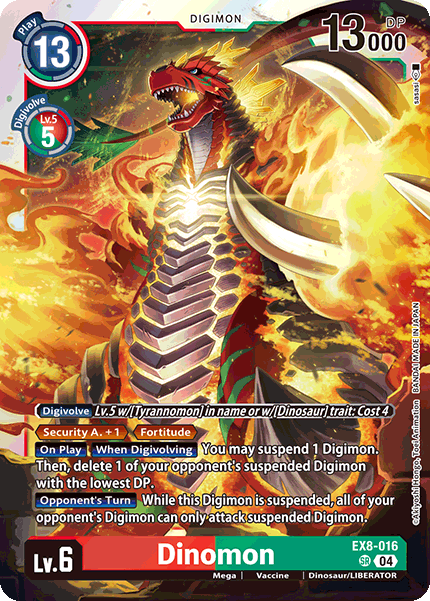 Dinomon EX8-016 - Super Rare EX08 Chains of Liberation