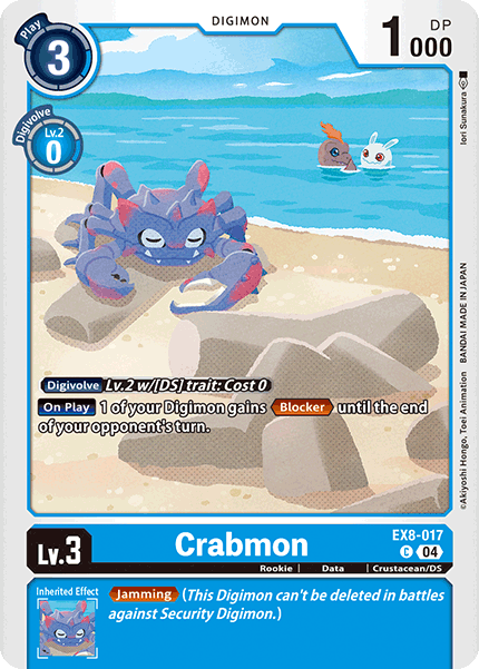 Crabmon EX8-017 - Common EX08 Chains of Liberation