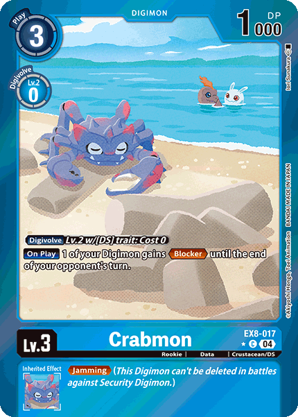 Crabmon EX8-017 - C Limited Foil EX08 Chain of Liberation