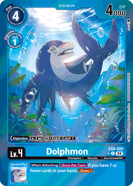 Dolphmon EX8-020 - C Limited Foil EX08 Chain of Liberation