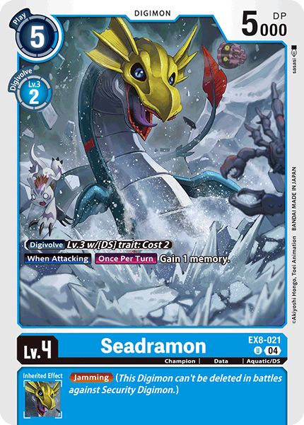 Seadramon EX8-021 - Uncommon EX08 Chains of Liberation
