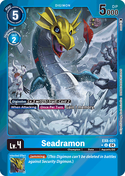 Seadramon EX8-021 - UC Limited Foil EX08 Chain of Liberation