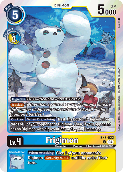 Frigimon EX8-022 - Rare EX08 Chains of Liberation