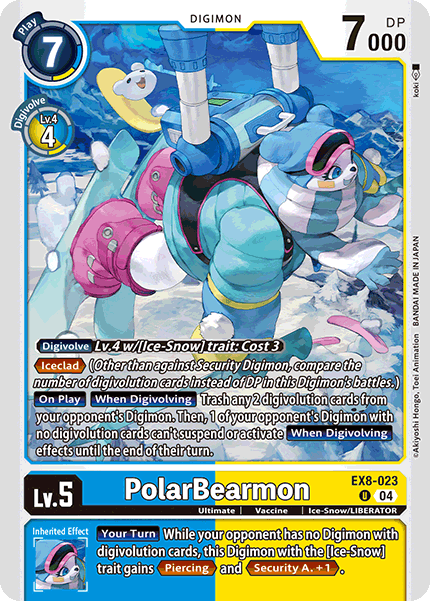PolarBearmon EX8-023 - Uncommon EX08 Chains of Liberation