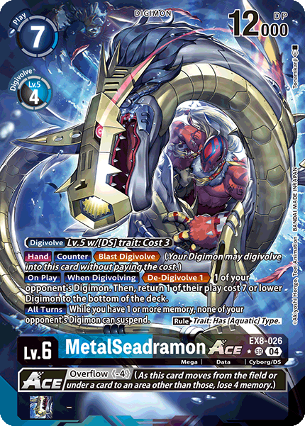 [ALTERNATE ART] MetalSeadramon ACE EX8-026 - SR EX08 Chains of Liberation