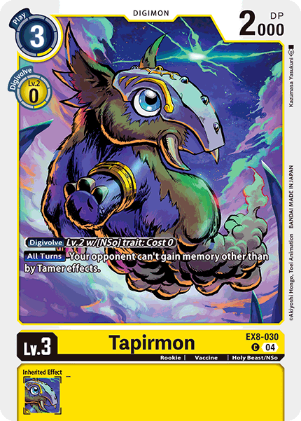 Tapirmon EX8-030 - Common EX08 Chains of Liberation
