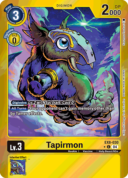 Tapirmon EX8-030 - C Limited Foil EX08 Chain of Liberation