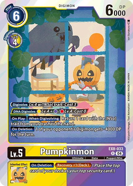 Pumpkinmon EX8-033 - Rare EX08 Chains of Liberation