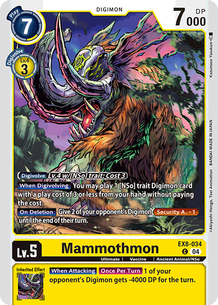 Mammothmon EX8-034 - Common EX08 Chains of Liberation