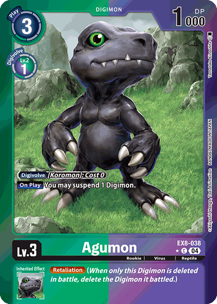 Agumon EX8-038 - C Limited Foil EX08 Chain of Liberation